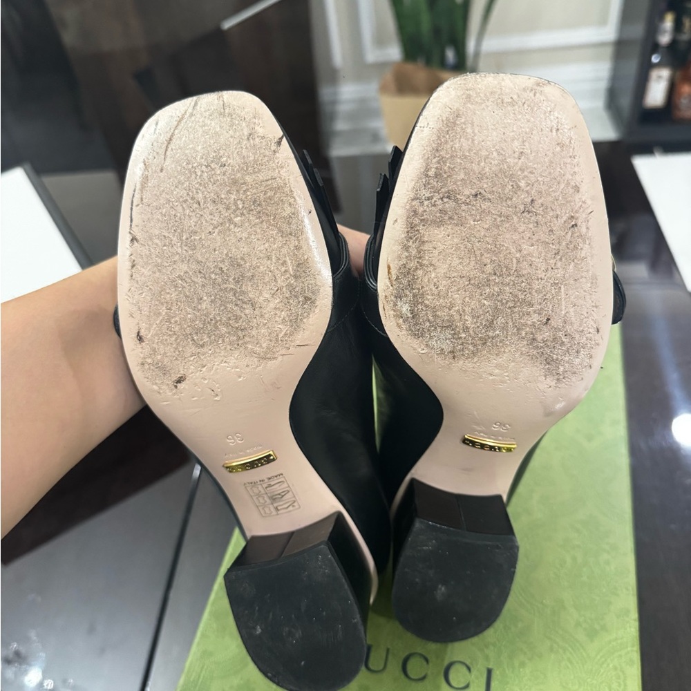 Gucci Marmont Black loafers size 36 - Picture 6 of 7